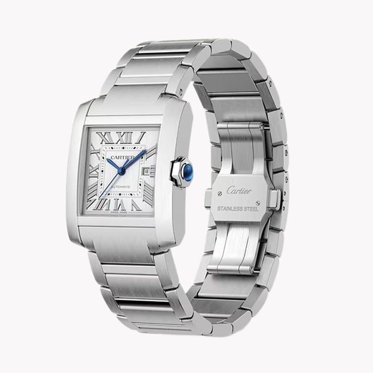 Cartier Tank Française Large, Silver Dial, Roman Numerals_2