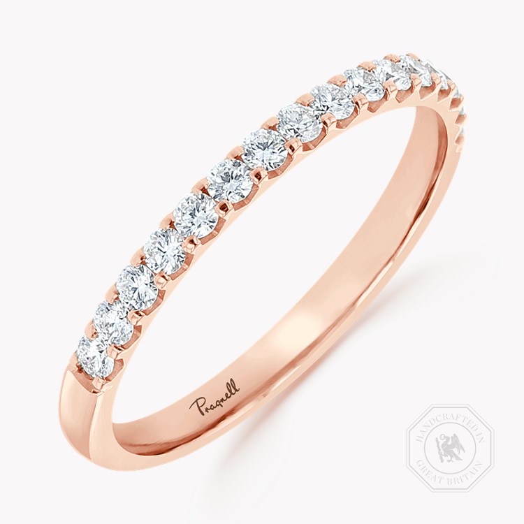 Brilliant Cut Diamond Half Eternity Ring Brilliant Cut, Half Eternity, Claw Set_1