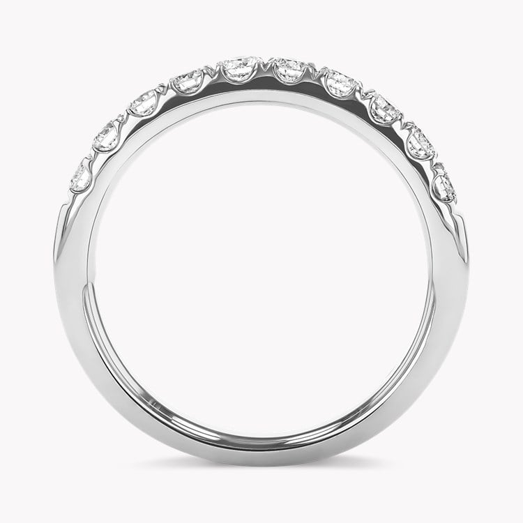 Celestial 0.53ct Diamond Half Eternity Ring Brilliant Cut, Micro Pavé Set_3