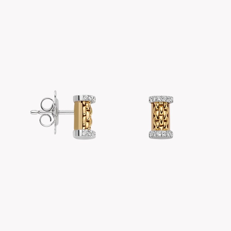 FOPE Essential 0.17ct Diamond Stud Earrings Brilliant Cut, Grain Set_2