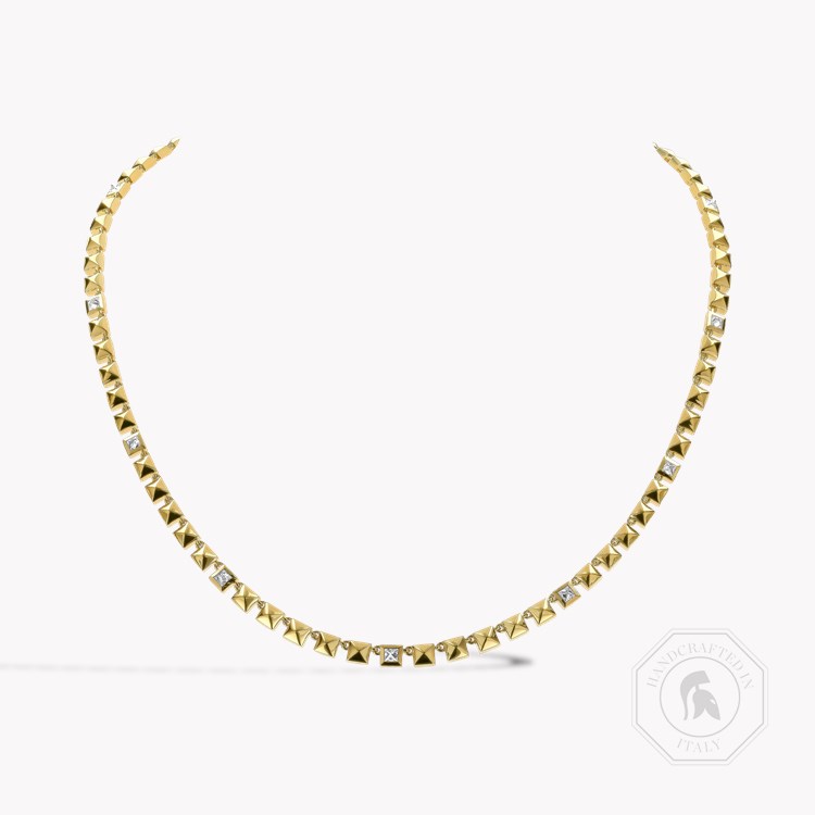 RockChic 0.96ct Inverted Princess Cut Diamond Necklace Princess Cut, Rubover Set_1