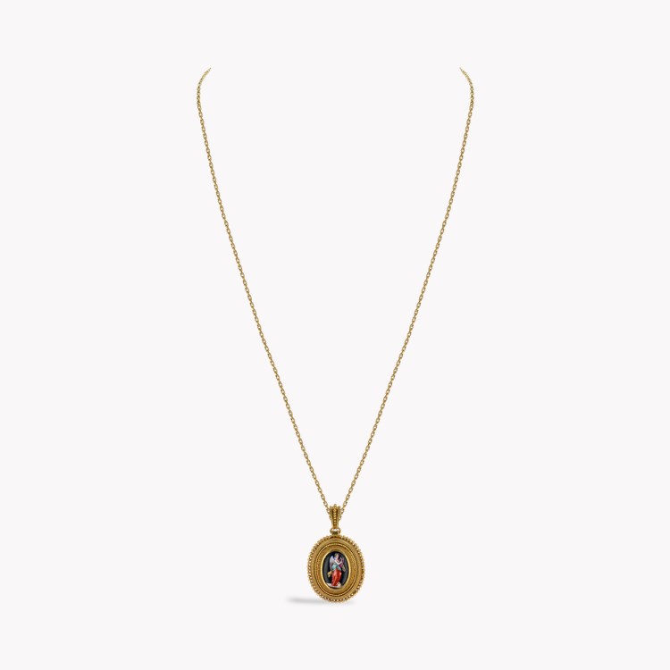 Victorian Etruscan Style Mourning Locket _2