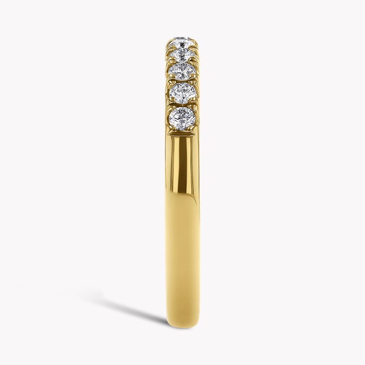 Celestial 0.33ct Diamond Half Eternity Ring Brilliant Cut, Micro Pavé Set_4