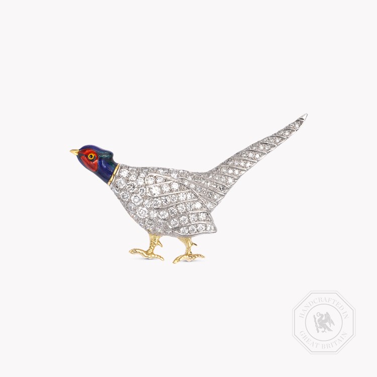 Brilliant Cut Diamond Brooch