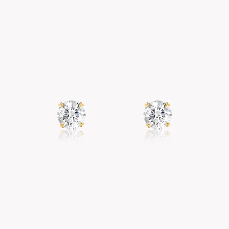 Windsor Diamond Stud Earrings 0.46CT in 18CT Yellow Gold Brilliant cut, Claw set_1