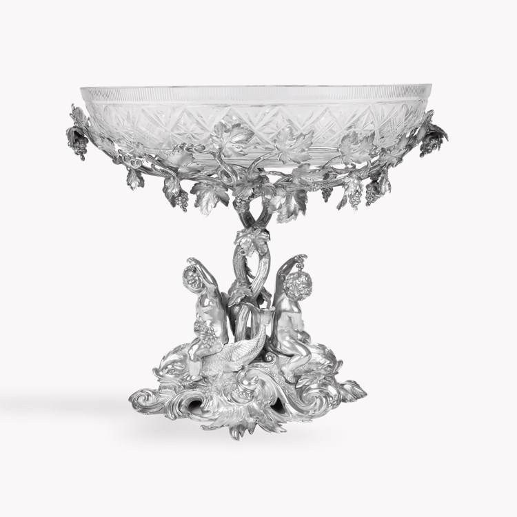 Silver Victorian Table Centrepiece Hallmarked London_1