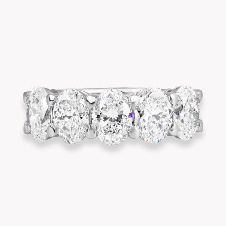 Five Stone Diamond Ring Oval Cut, Claw Set_2