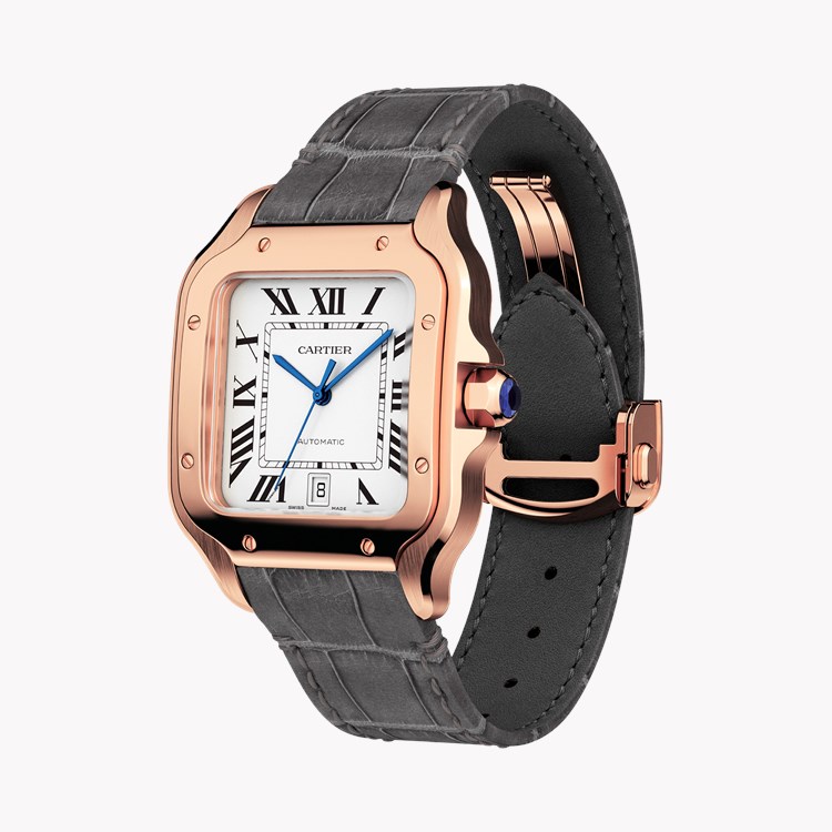 Cartier Santos de Cartier Large, Silver Dial, Roman Numerals_2