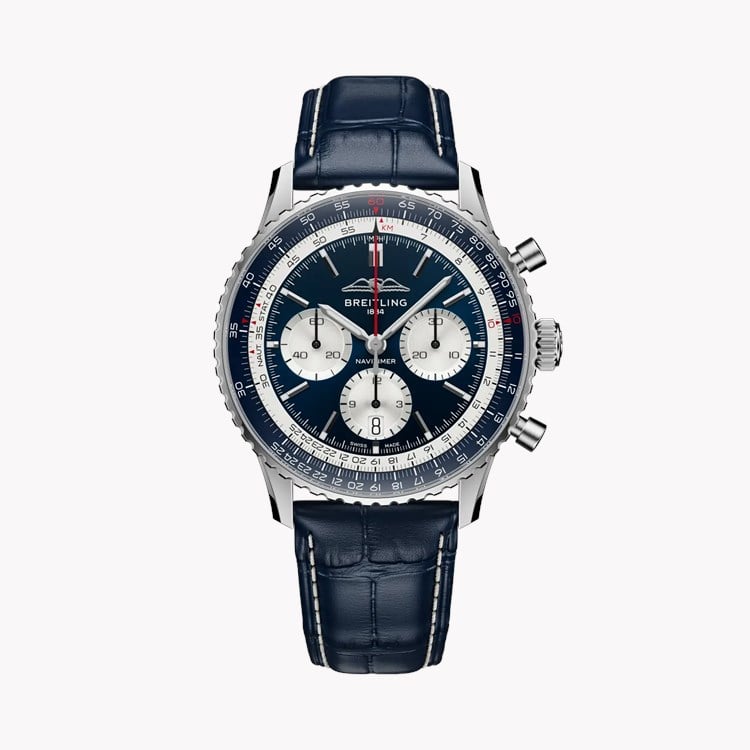 Breitling Navitimer B01 Chronograph 43 43mm, Blue Dial, Baton Numerals_1