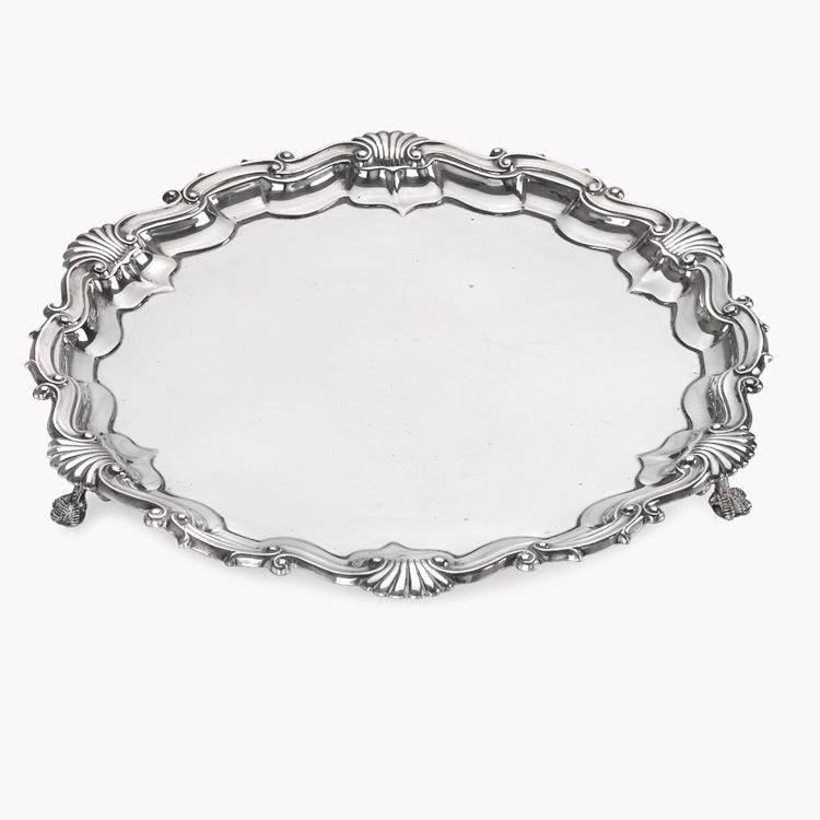 Silver Victorian Salver