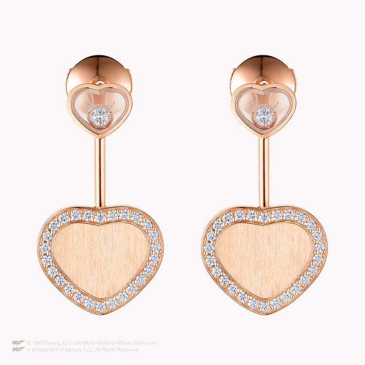 Chopard James Bond 007 Happy Hearts Diamond Earrings Brilliant Cut, Pave Set_1