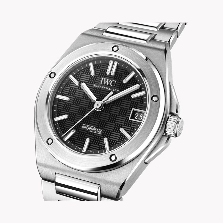 IWC Ingenieur 35mm, Black Dial, Baton Numerals_3