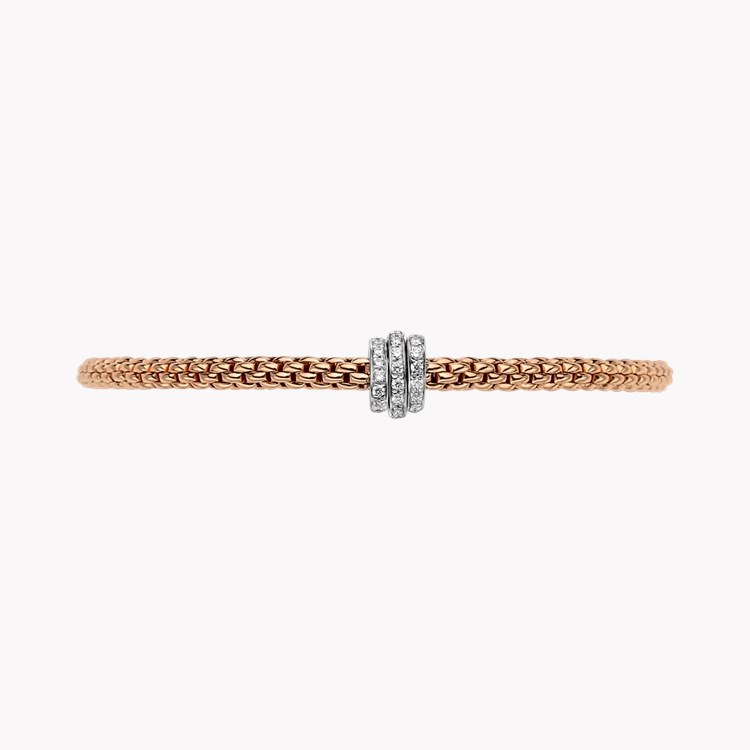 Fope Prima Flex'It Diamond Bracelet Round Brilliant Cut, Pave Set_3