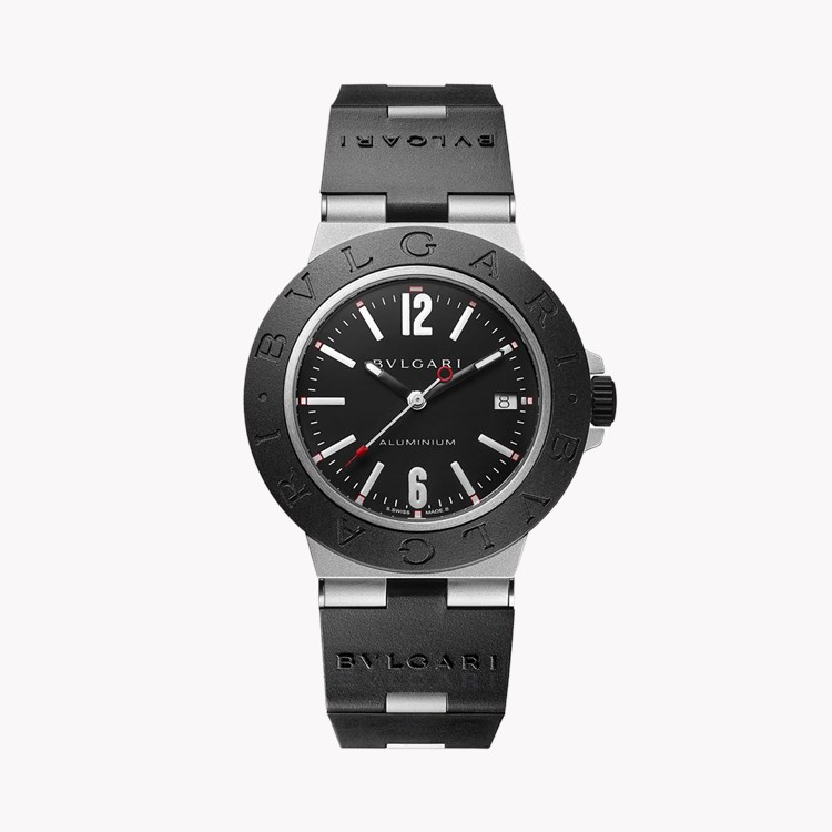 Bvlgari Aluminum 40mm, Black Dial, Arabic & Baton Numerals_1