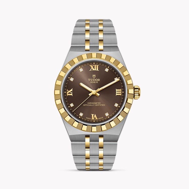 Tudor Royal 30mm, Brown Dial, Roman/Diamond Numerals_1
