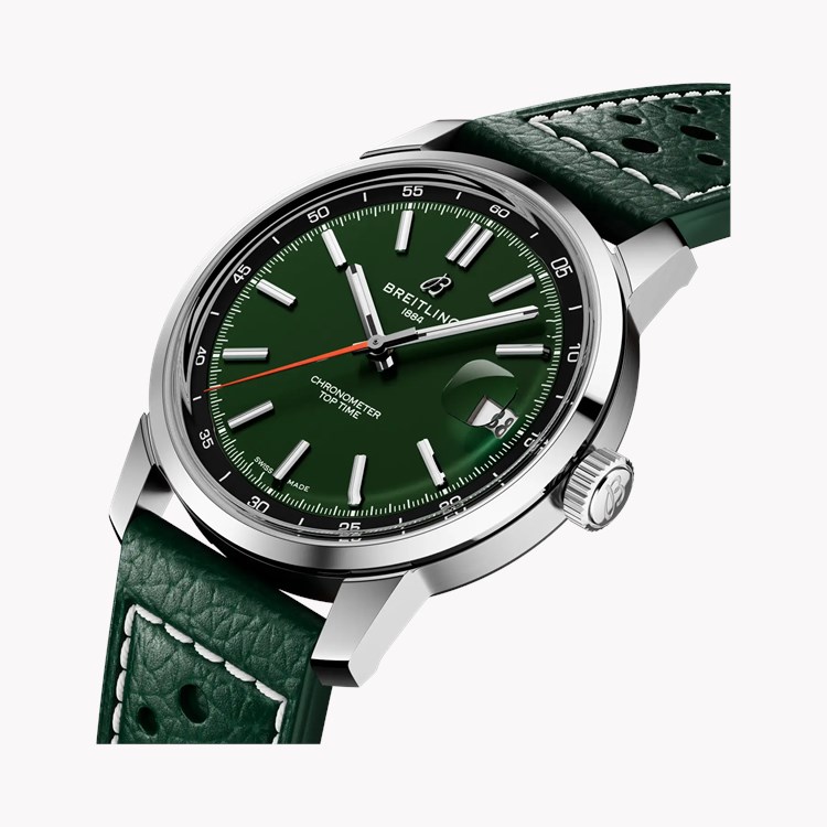 Breitling Top Time B31 38mm, Green Dial, Baton Numerals_2