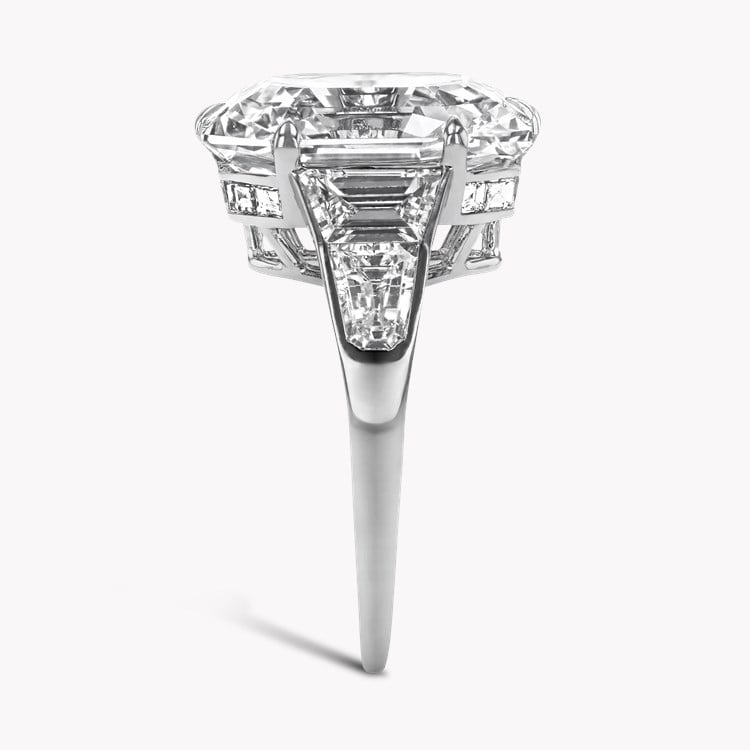 Art Deco Chaumet Asscher Cut 10.46ct Diamond Ring Asscher Cut, Claw Set_4