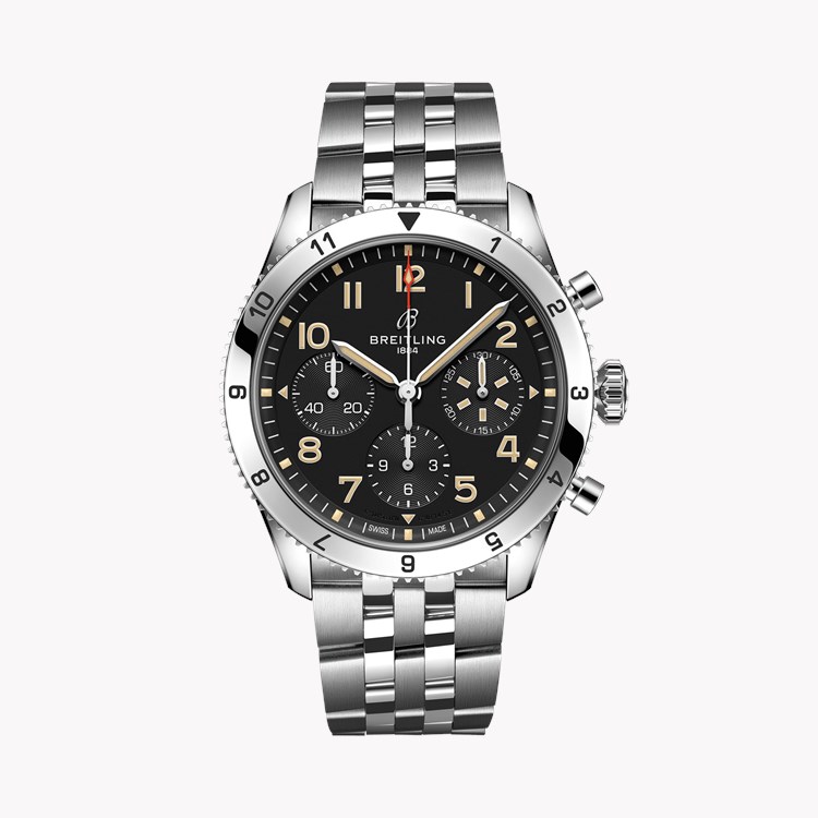 Breitling Classic AVI Chronograph P-51 Mustang 42mm, Black Dial, Arabic Numerals_1