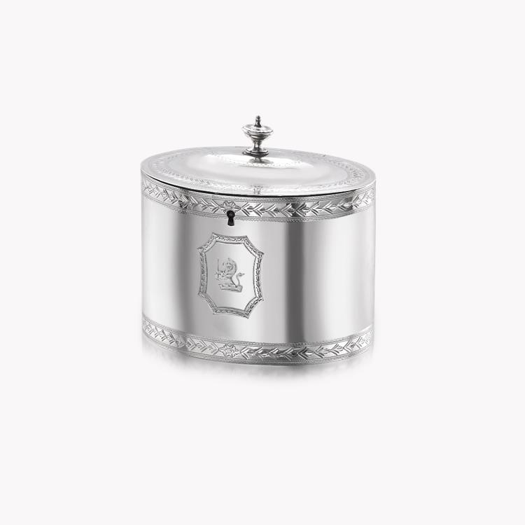 Silver George III Tea Caddy Hallmarked London_1