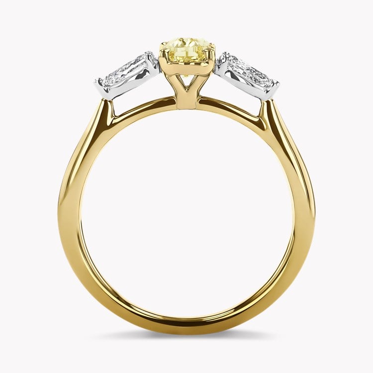 Classic 1.01ct Oval Cut Diamond Three Stone Ring Oval Cut, Claw Set_3