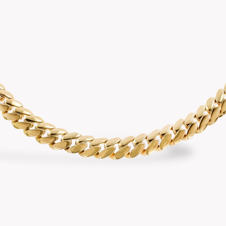 Fusion Long Polished Curb Link Necklace (45cm) Brilliant Cut, Micro Pave Set_2