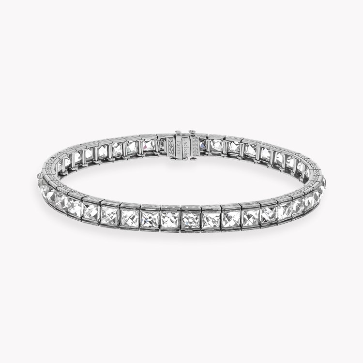 Belle Epoque 20.00ct Lacloche Frères Diamond Line Bracelet French Cut, Channel Set_1