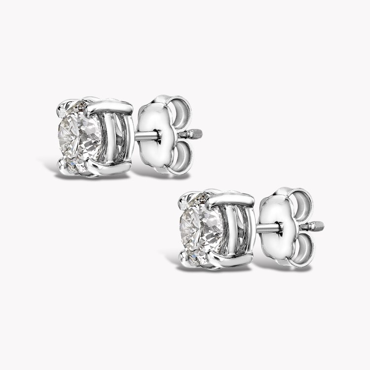 Brilliant Cut Diamond Stud Earrings Brilliant cut, Claw set_2