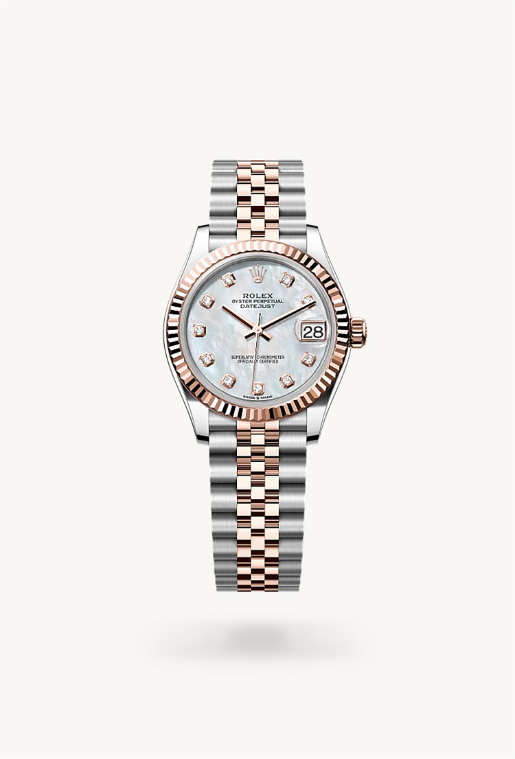 Datejust 31, Oyster, 31 mm, Oystersteel and Everose gold