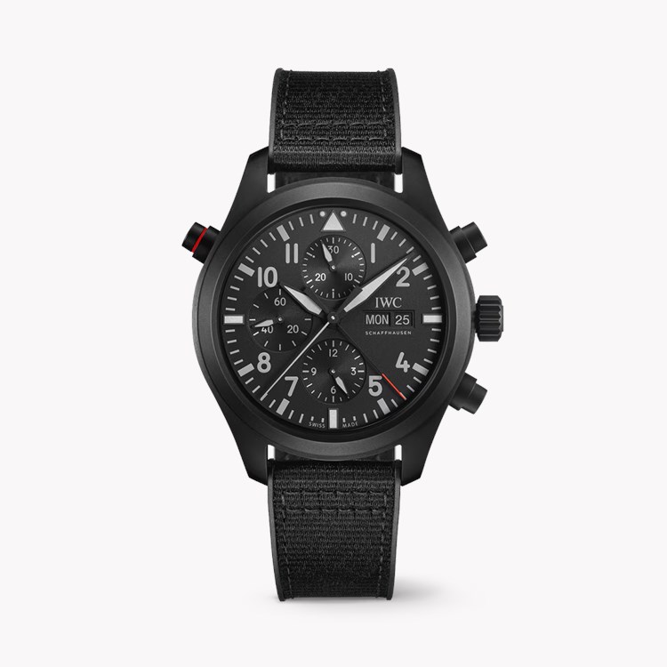 Pilot's Double Chronograph Top Gun 44mm, Black Dial, Arabic Numerals_1