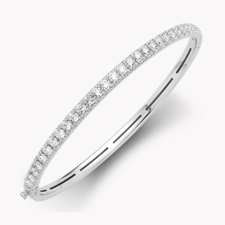 Diamond Half Hoop Bangle Brilliant cut, Claw set_2
