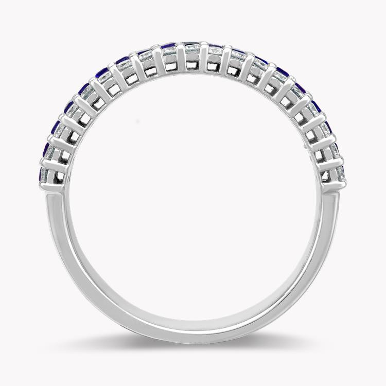 Sapphire and Diamond Eternity Ring Baguette Cut, Brilliant Cut, Claw Set_3