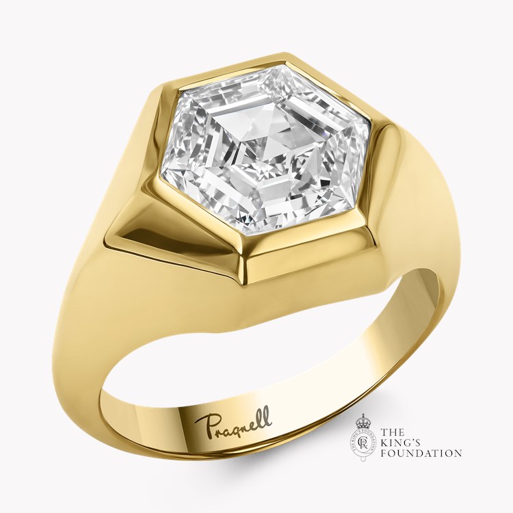 Masterpiece Honeycomb 3.75ct Diamond Ring   in 18ct Yellow Gold 