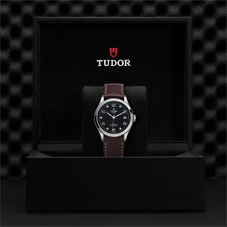 Tudor 1926 M91450-0009 Watch - 36mm, Black Dial, Diamond Markers