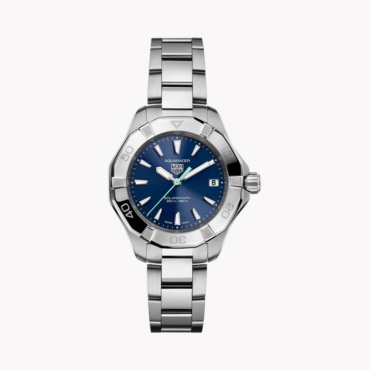 Tag Heuer Aquaracer Professional 200 Solargraph 34mm, Blue Dial, Baton Numerals_1
