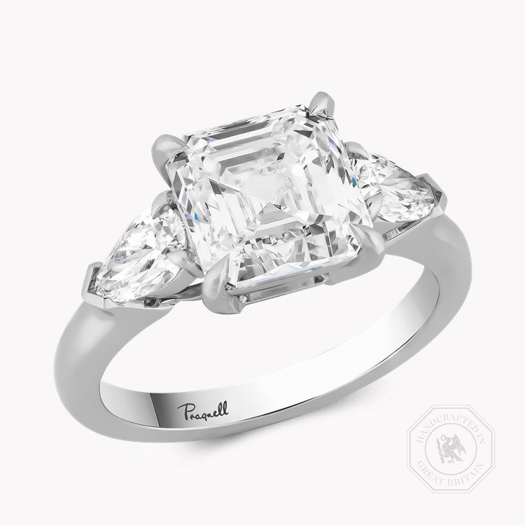 Asscher Cut 3.01ct Diamond Ring Asscher Cut, Claw Set_1