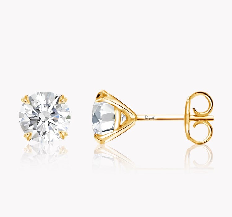 Windsor 1.80ct Botswana Diamond Stud Earrings Brilliant cut, Claw set_2