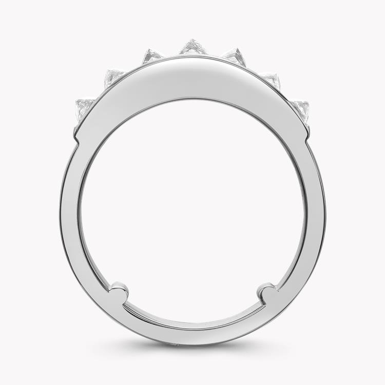 RockChic Domed 1.10ct Diamond Classic Half Eternity Ring Princess Cut, Channel Set_3