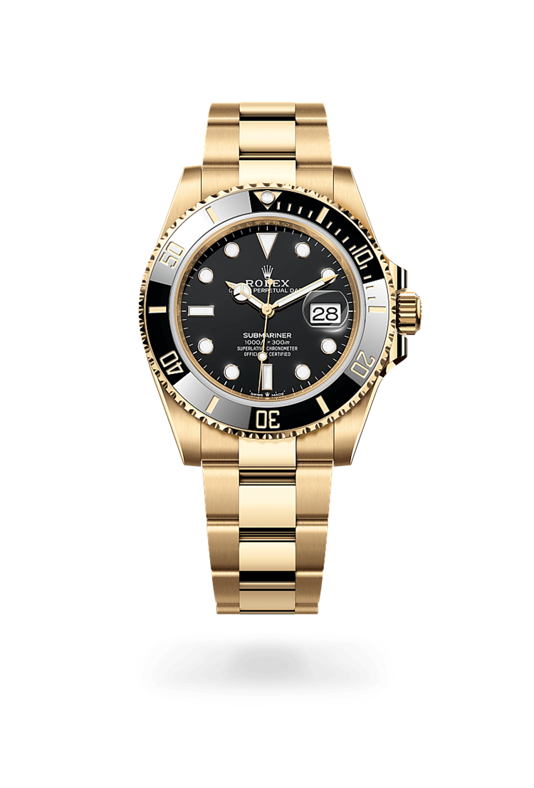 Submariner Date, Oyster, 41 mm, yellow gold
