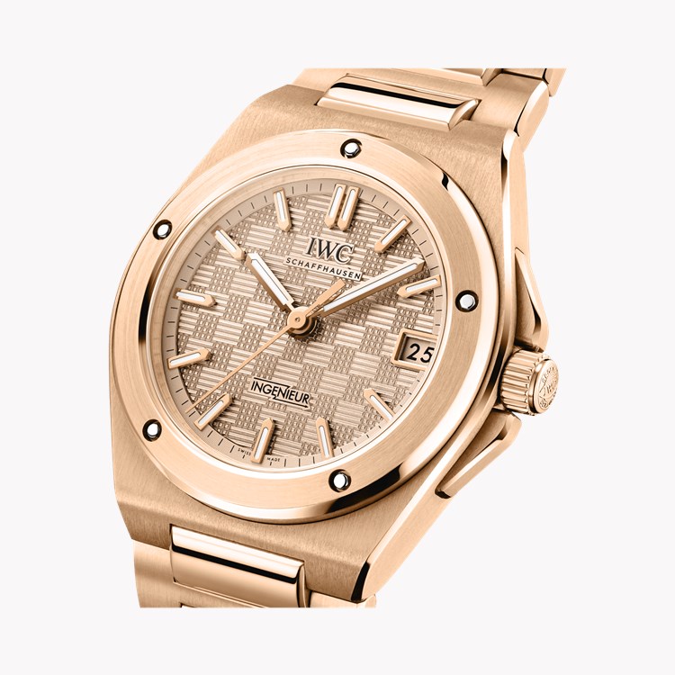 IWC Ingenieur 35.1mm, Gold Dial, Baton Numerals_3