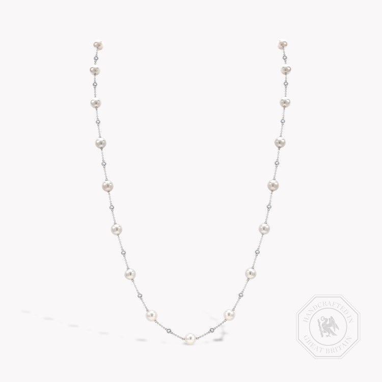 Akoya Pearl and Diamond Necklace 8.5mm - 9mm_1