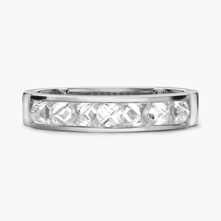 RockChic Domed 1.10ct Diamond Classic Half Eternity Ring Princess Cut, Channel Set_2