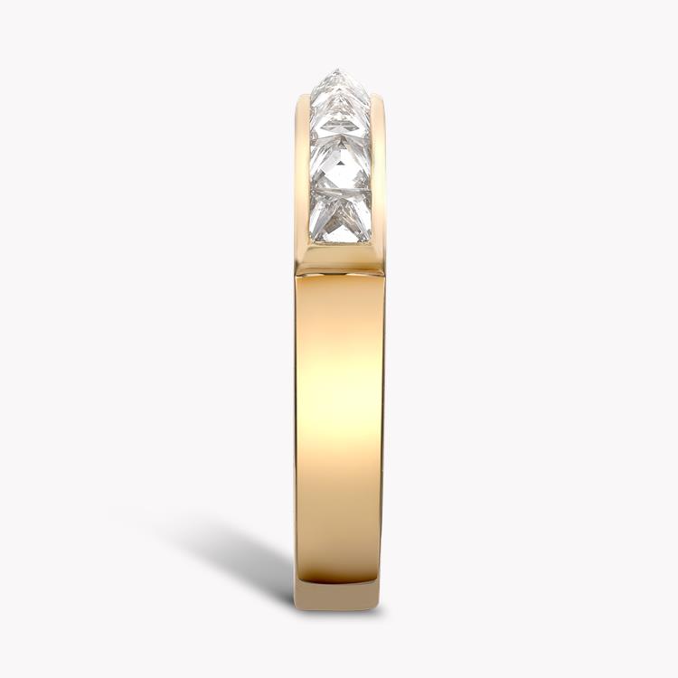 RockChic Domed 1.11ct Diamond Classic Half Eternity Ring Inverted Princess Cut, Channel Set_4
