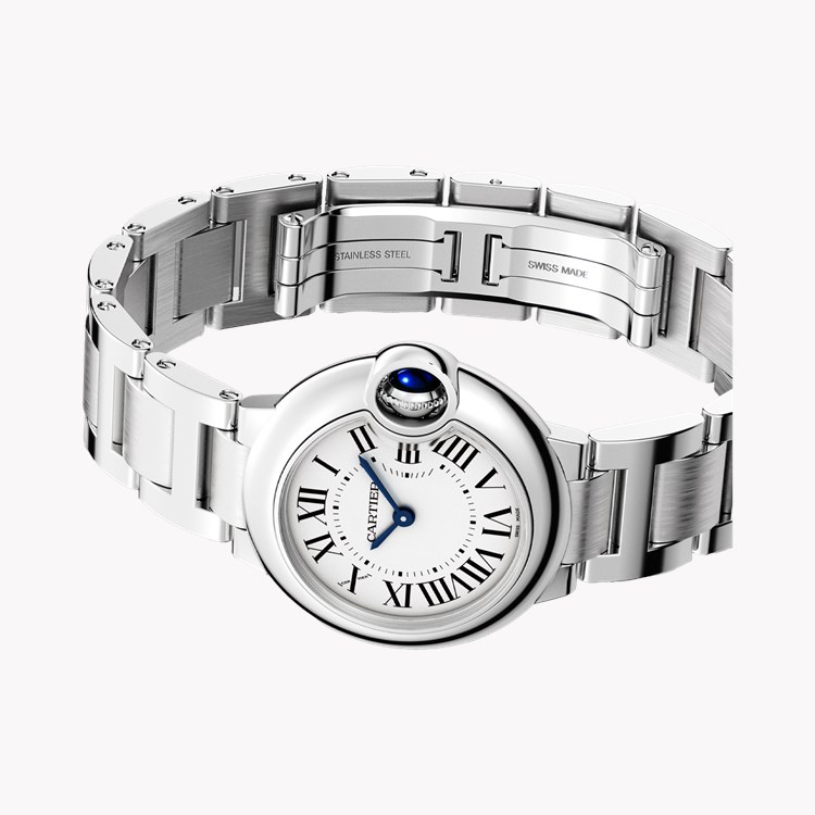 Cartier Ballon Bleu de Cartier 28.6mm, Silver Dial, Roman Numerals_4