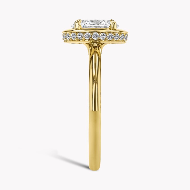 Skimming Stone 0.90ct Oval Cut Diamond Ring Oval Cut, Claw Set_4