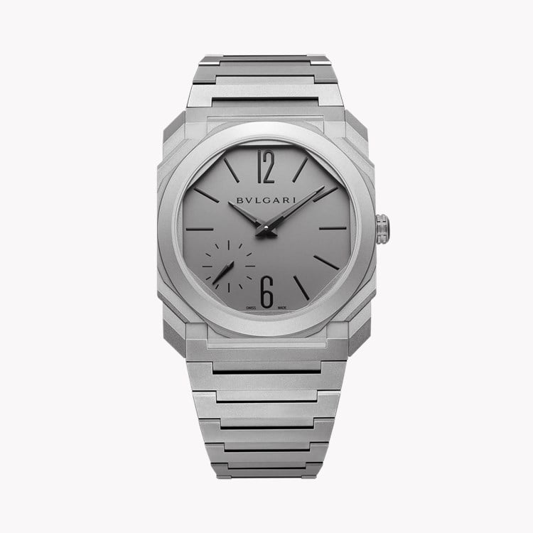 Bvlgari Octo Finissimo 37mm, Grey Dial, Baton/Roman Numerals_1