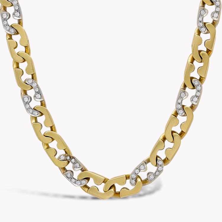 1970s Cartier Diamond Set Transformable Necklace  in 18ct Yellow Gold Brilliant cut, Claw set_2