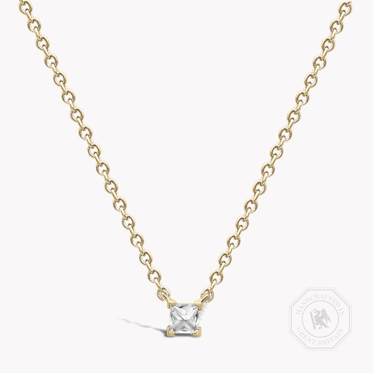 RockChic Diamond Solitaire Pendant Princess Cut, Claw Set_1
