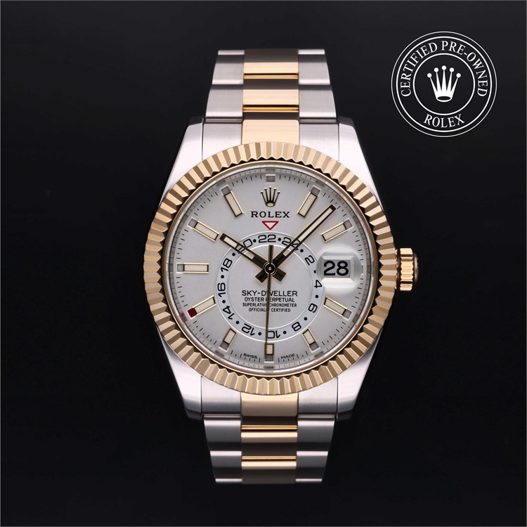 Sky-Dweller with a bezel and bracelet