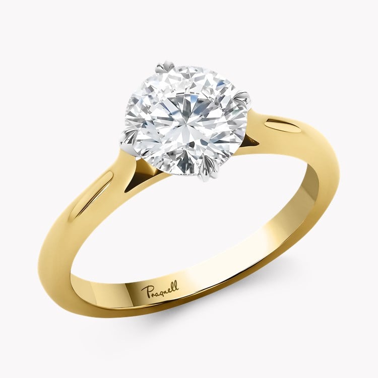 Windsor 1.52ct Brilliant Cut Diamond Ring   in 18ct Yellow Gold and Platinum