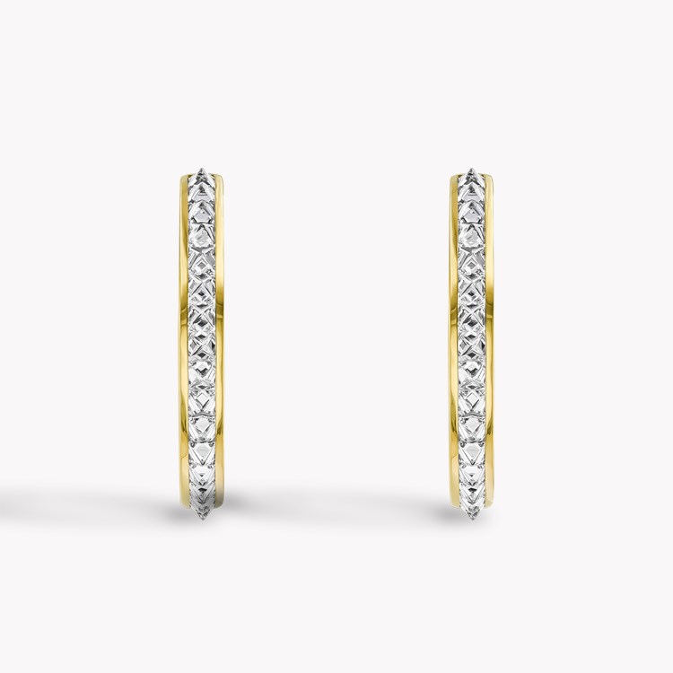 RockChic 5.00ct Large Inverted Diamond Hoop Earrings Princess Cut, Channel Set_2